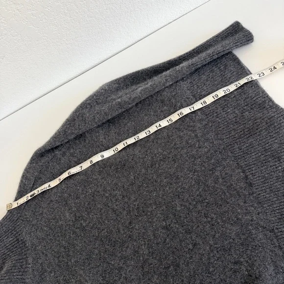 J. Crew Grey Cashmere Turtleneck Sweater - Picture 7 of 10